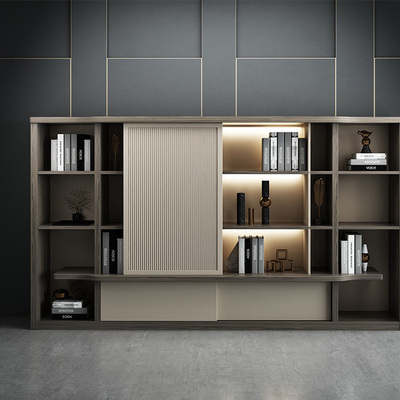 文件柜书柜木质资料柜玻璃门档案柜